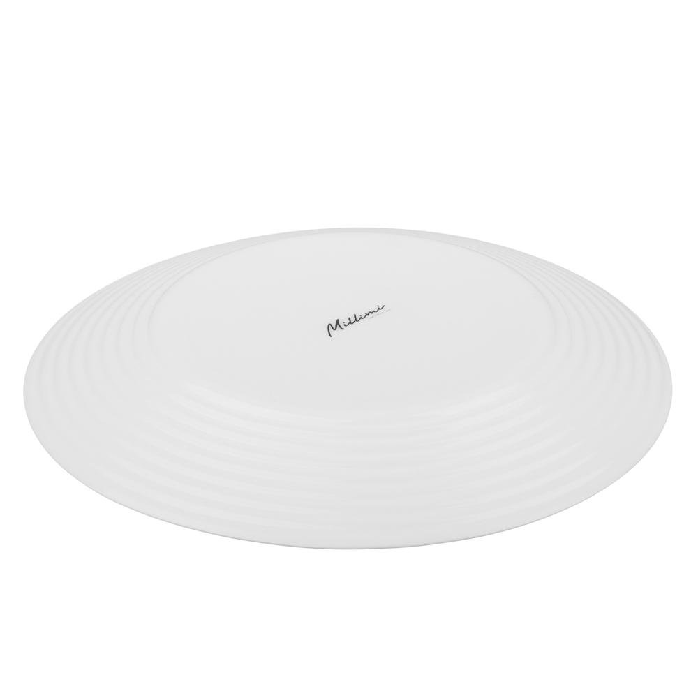 MILLIMI Бароло Тарелка подстановочная 26,6см белая опаловое стекло - #4