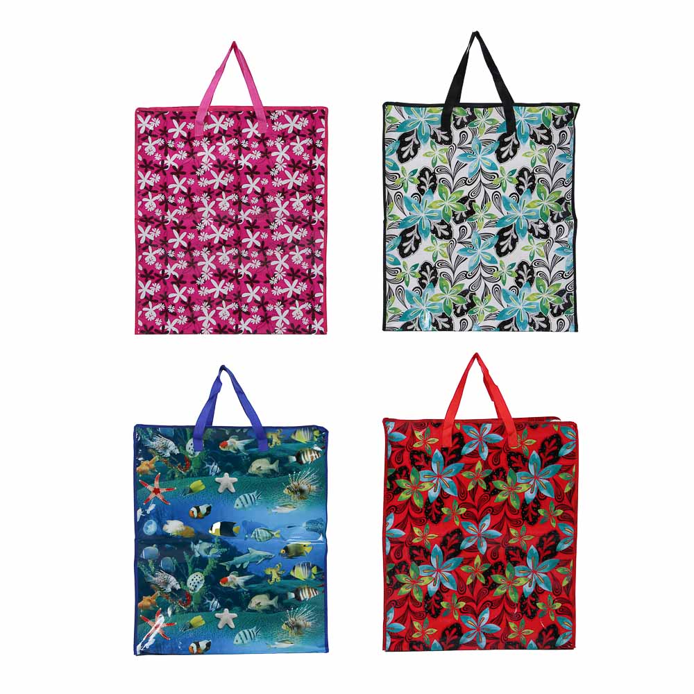 VETTA Сумка хозяйственная, 55х65х25см, 89 литров, до 7кг, полипропилен, 4 дизайна - #1