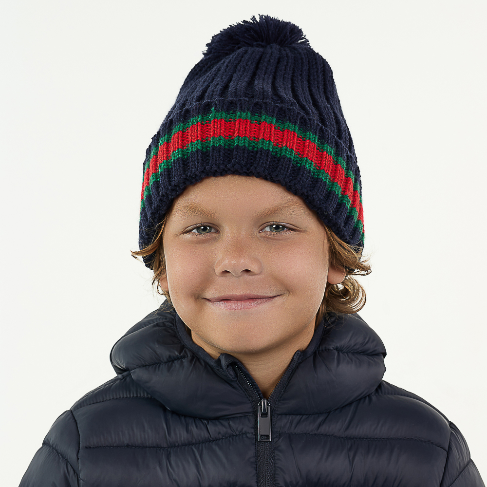 GALANTE Шапка подростковая с помпоном, р-р 54-56, 3 цвета, СЗШ24-26 - #13