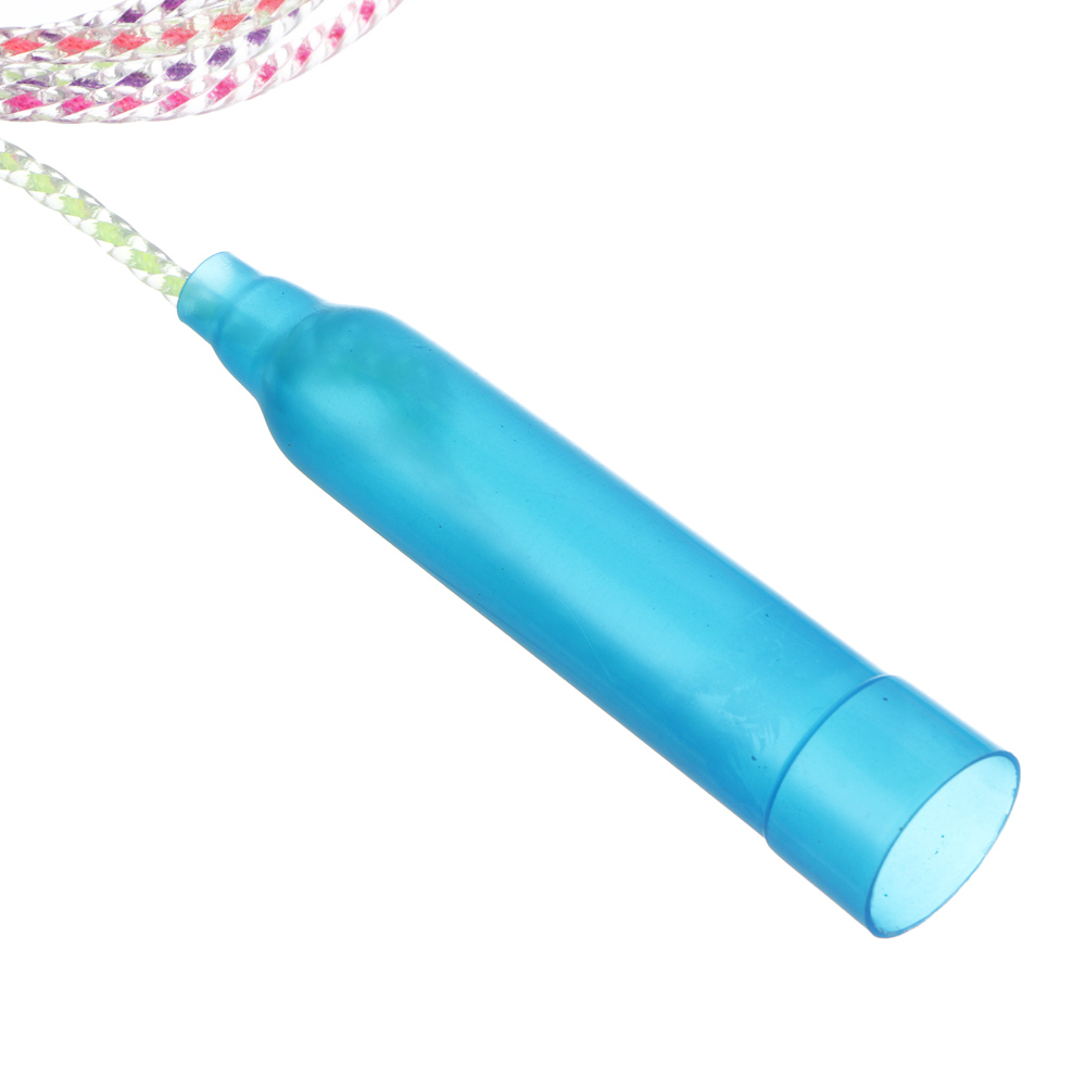 Скакалка радужная тм BY SPORT, 2,3м, d4,3мм, пластик, ПВХ, 3 цвета - #6