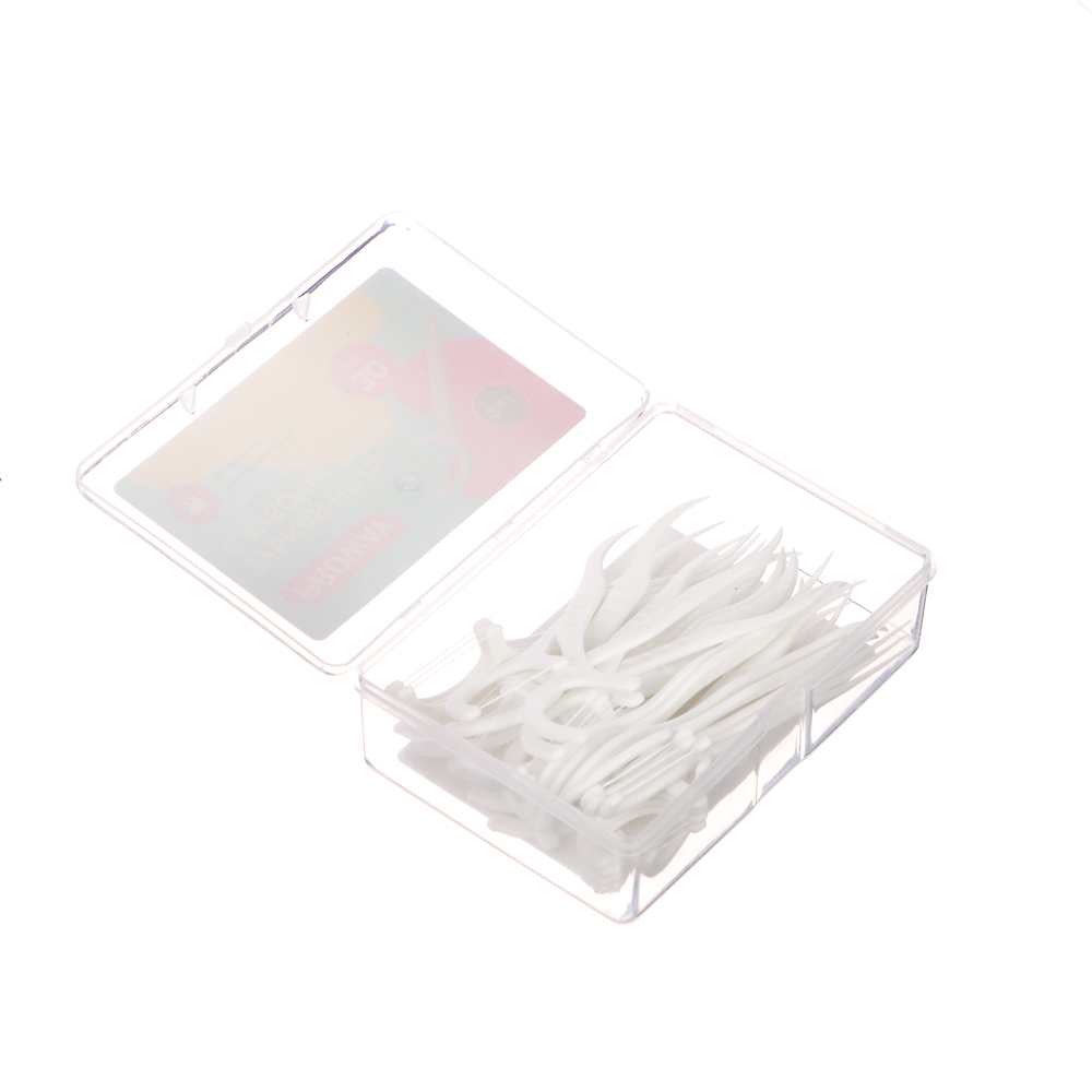 PROWAY Зубочистки пластиковые с зубной нитью, 30 шт. - #2