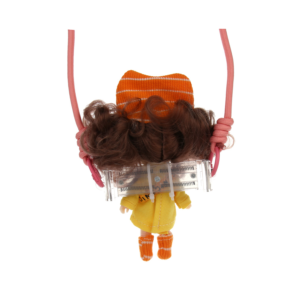 Держатель для телефона с куклой 13см на шнурке, пластик, текстиль, 10,5х8х13 см - #10
