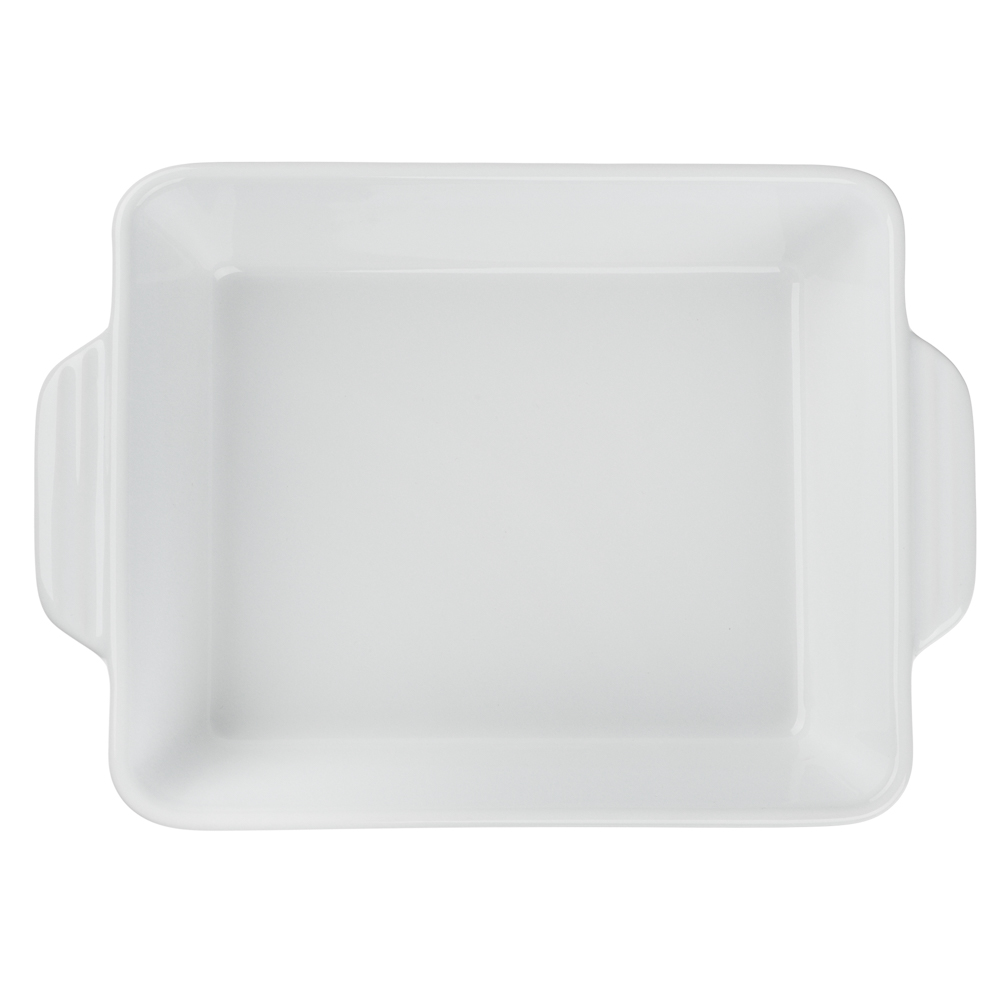 Форма для запекания и сервировки прямоугольная 22,9х16,5х5,3см тм MILLIMI белый, керамика - #7