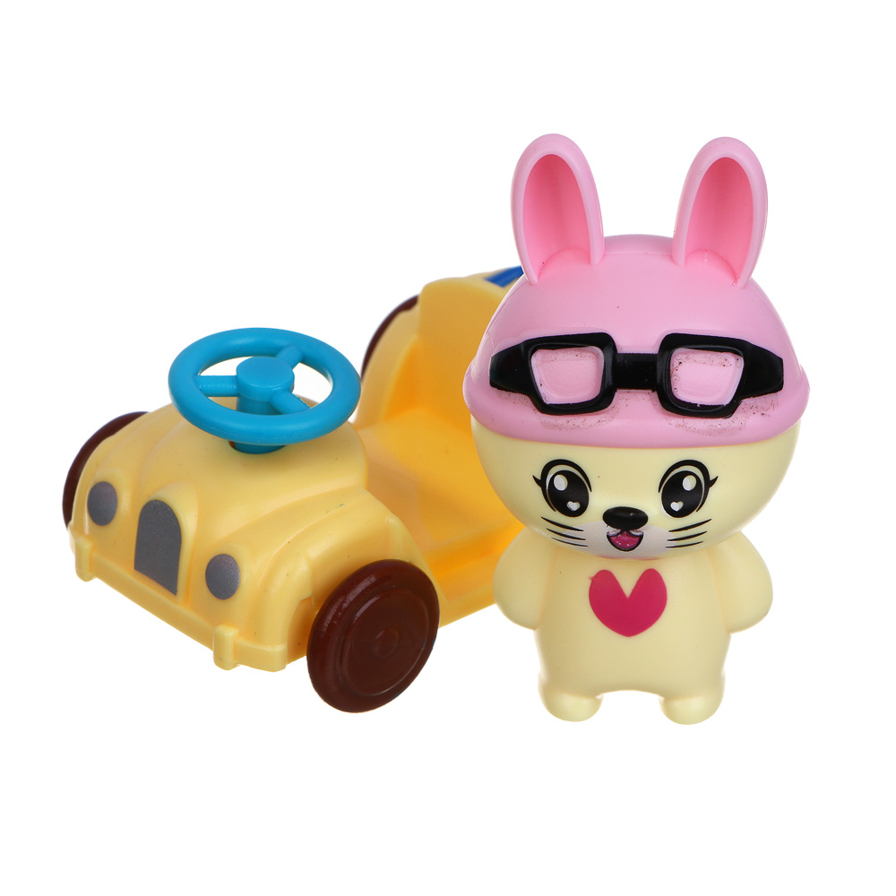 ИГРОЛЕНД Набор аксессуаров для питомца "Счастливая семья" Веселые зайчики, ABS,16,5х9х11,7см, 4 диз - #6