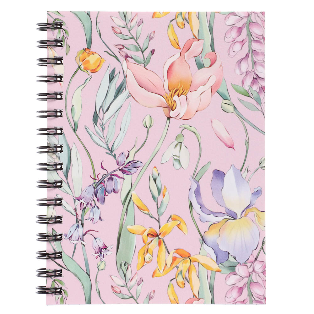 Блокнот "Botanica", 105х140 мм, 80л, клетка, мягкий переплет, спираль, в ассортим. - #2