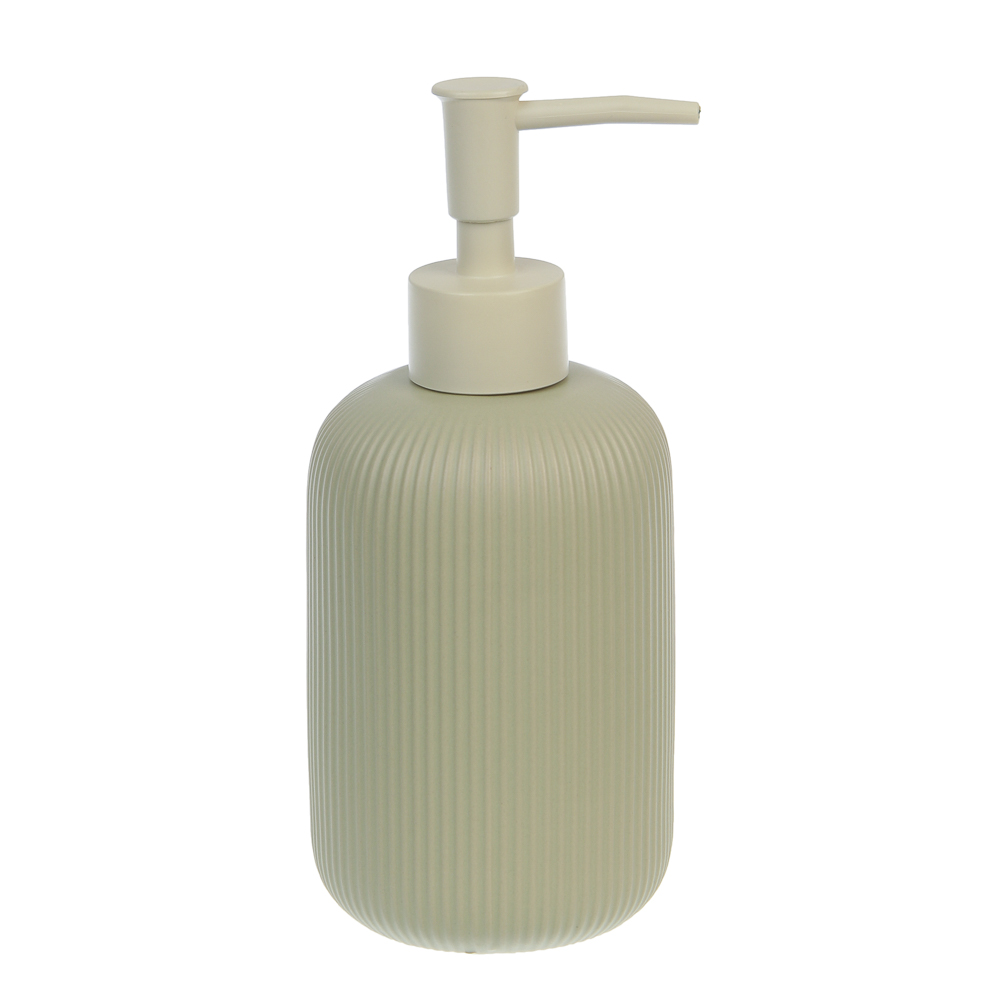 Диспенсер для жидкого мыла тм VETTA Монтана, 300мл, доломит, оливковый, 7,5х7,5х17,5см - #2