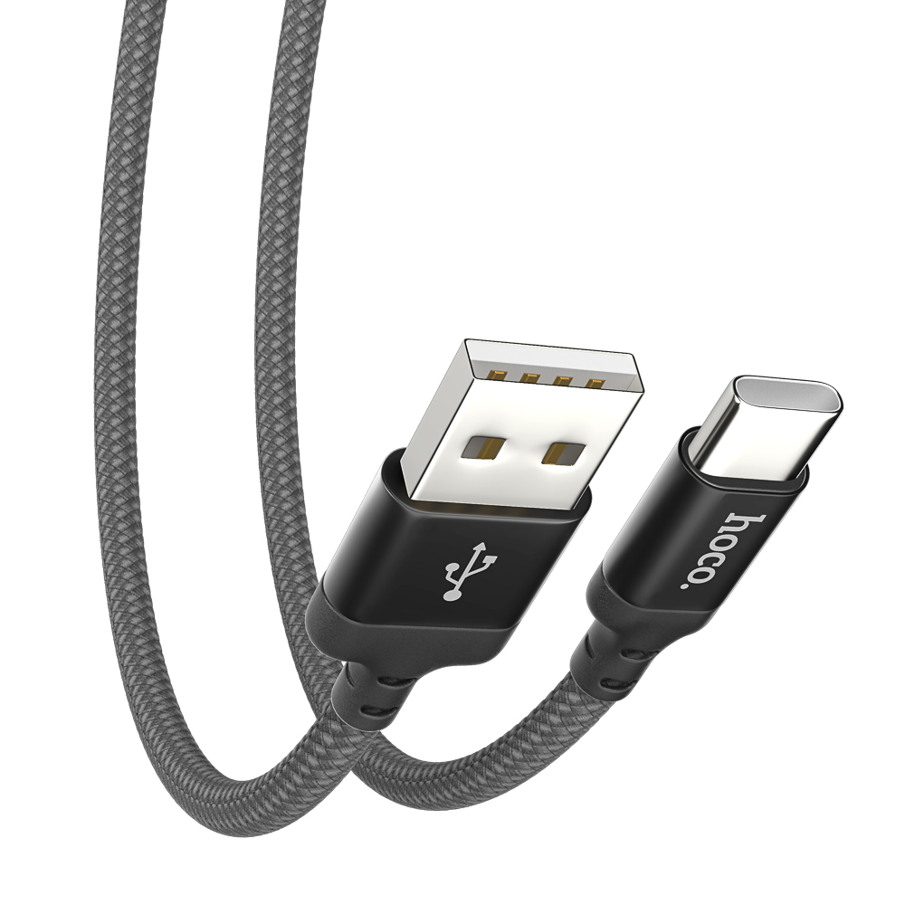 Кабель для зарядки USB(A)-Type C hoco. модель X14, 1м, 3А, черный - #5