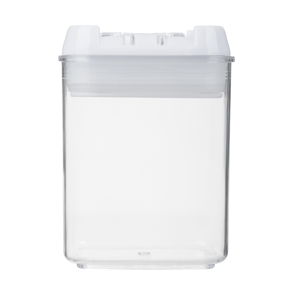 Банка для сыпучих продуктов, тм VETTA, Миндаль, 300мл квадратная, пластик - #3