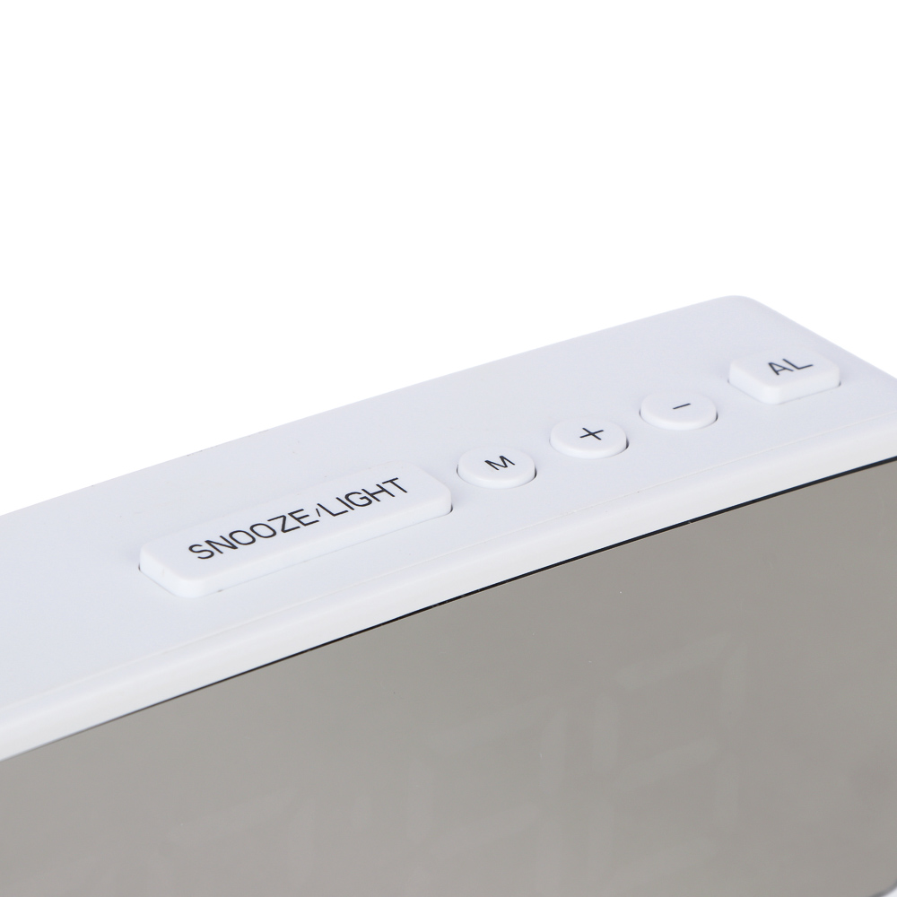 LADECOR CHRONO Будильник электронный, 14x5,7 см, USB/3xAAA, пластик, цвет белый, арт.1 - #5
