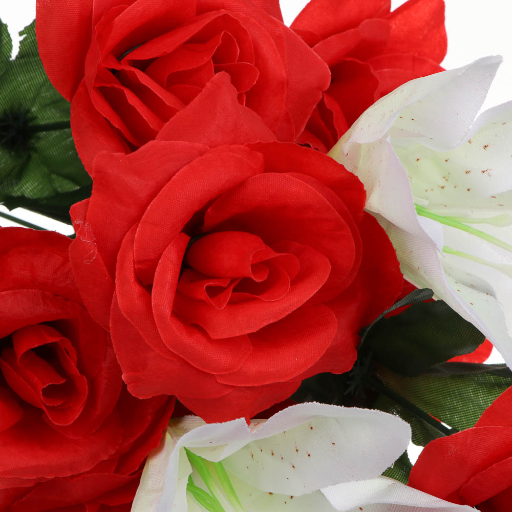 Букет искусственных цветов тм LADECOR розы, длина 40 см - #3