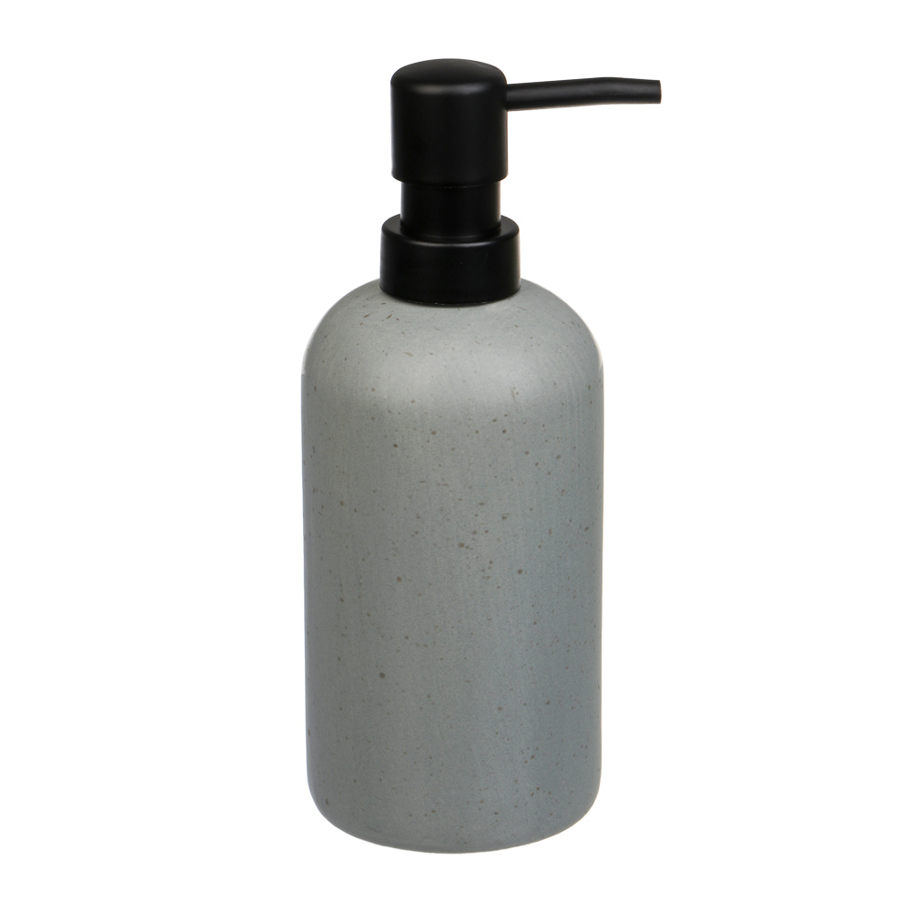 Диспенсер для жидкого мыла тм VETTA Сиена, 350мл, доломит, серый, 7,2x7,2x18,4см - #3