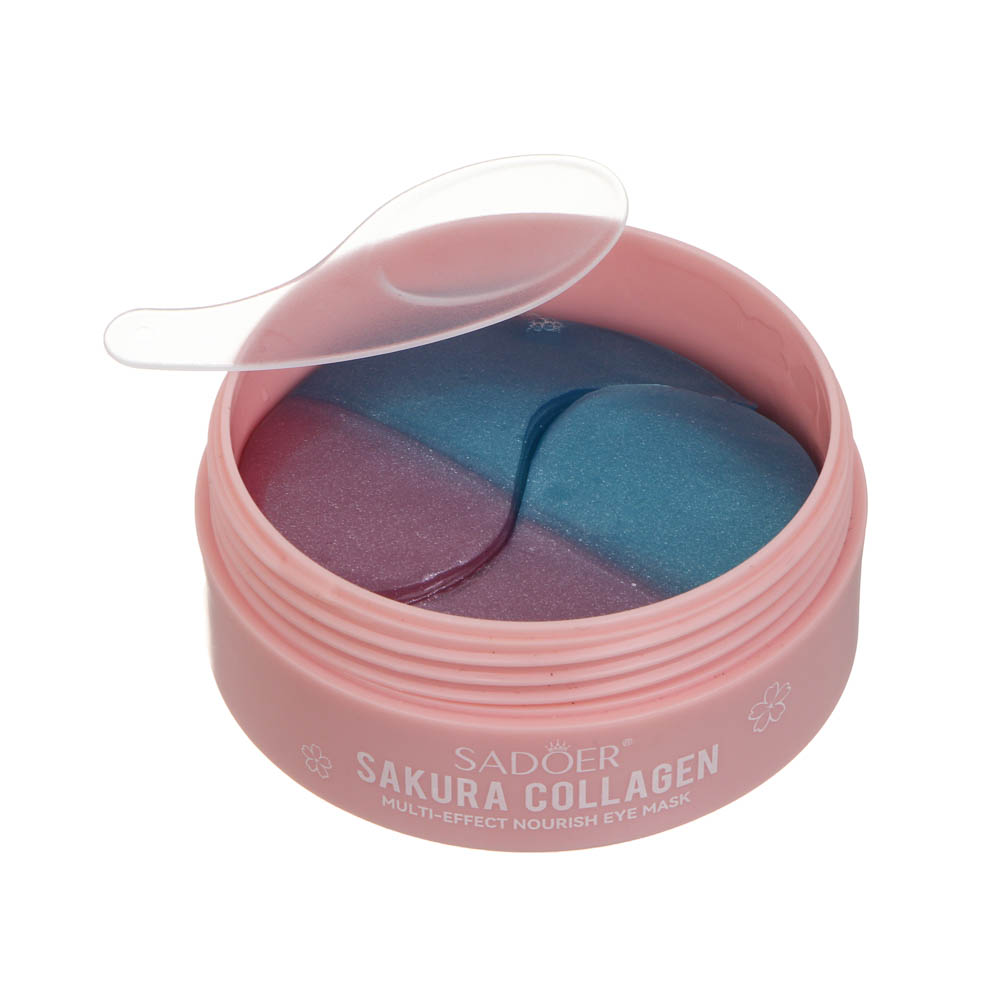 Патчи для глаз мультиэффект с коллагеном и сакурой тм Sadoer 60 шт, 80гр - #6