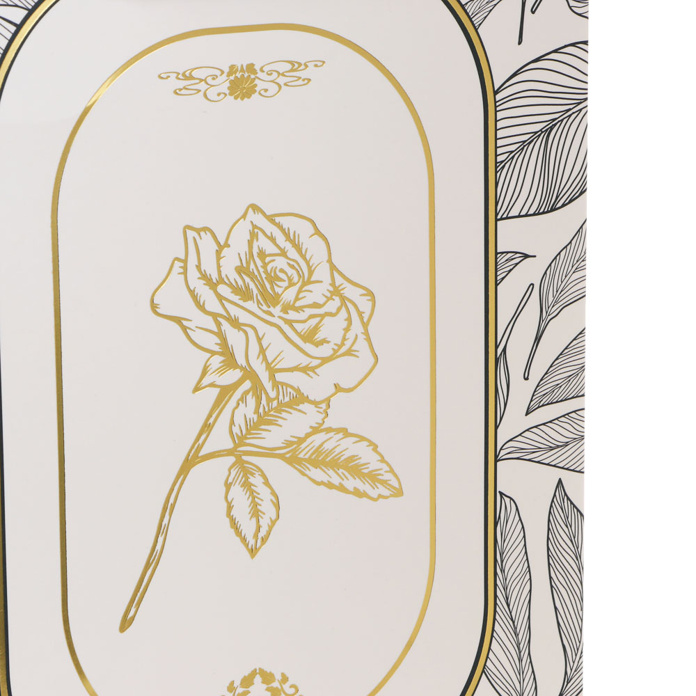 Пакет подарочный бумажный тм LADECOR M 18x23x10 см, "Цветы" арт 2, 4 дизайна - #4