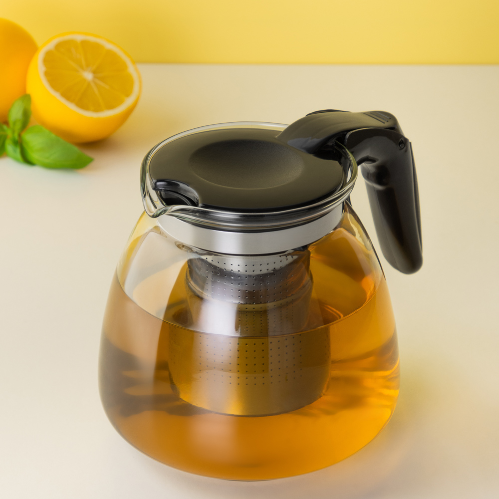 VETTA Чайник заварочный 1100мл, ситечко из нерж.стали, стекло, полипропилен - #12