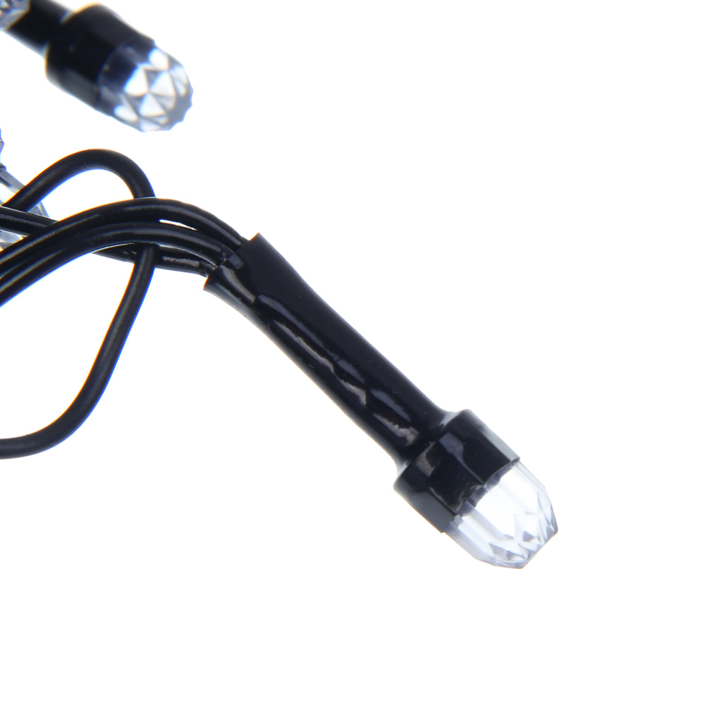 СНОУ БУМ Гирлянда эл. вьюн 20м, 200LED, "Алмазная" насадка, белый, 8 режимов, ПВХ черный, 220В - #3