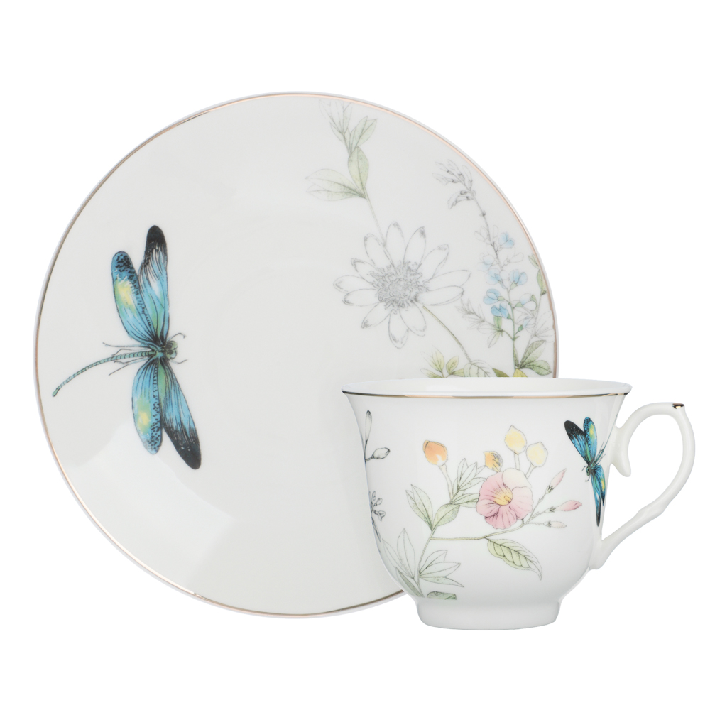 Набор чайный 2 пр., 225мл, MILLIMI, Стрекоза, фарфор - #4