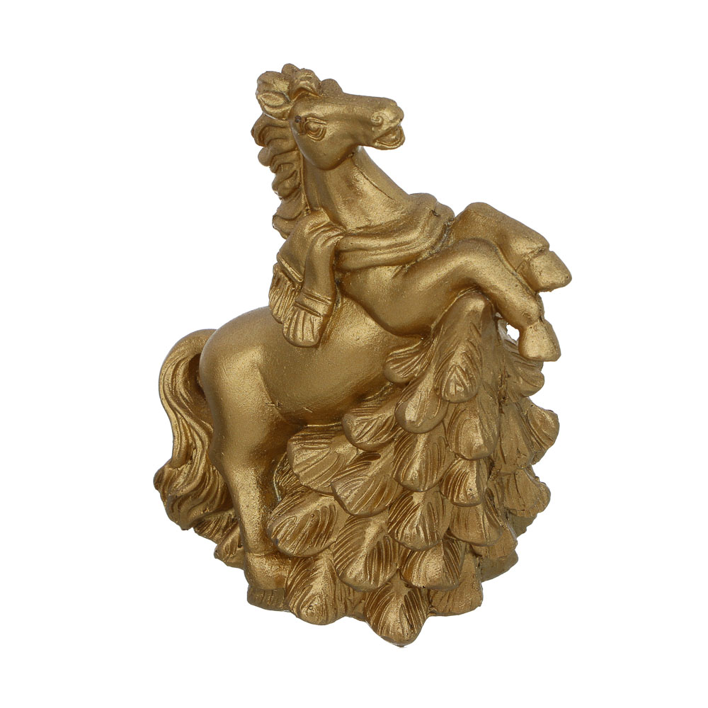СНОУ БУМ Копилка лошадь 8x5.5*10 см, золото, полистоун, 2 вида - #3