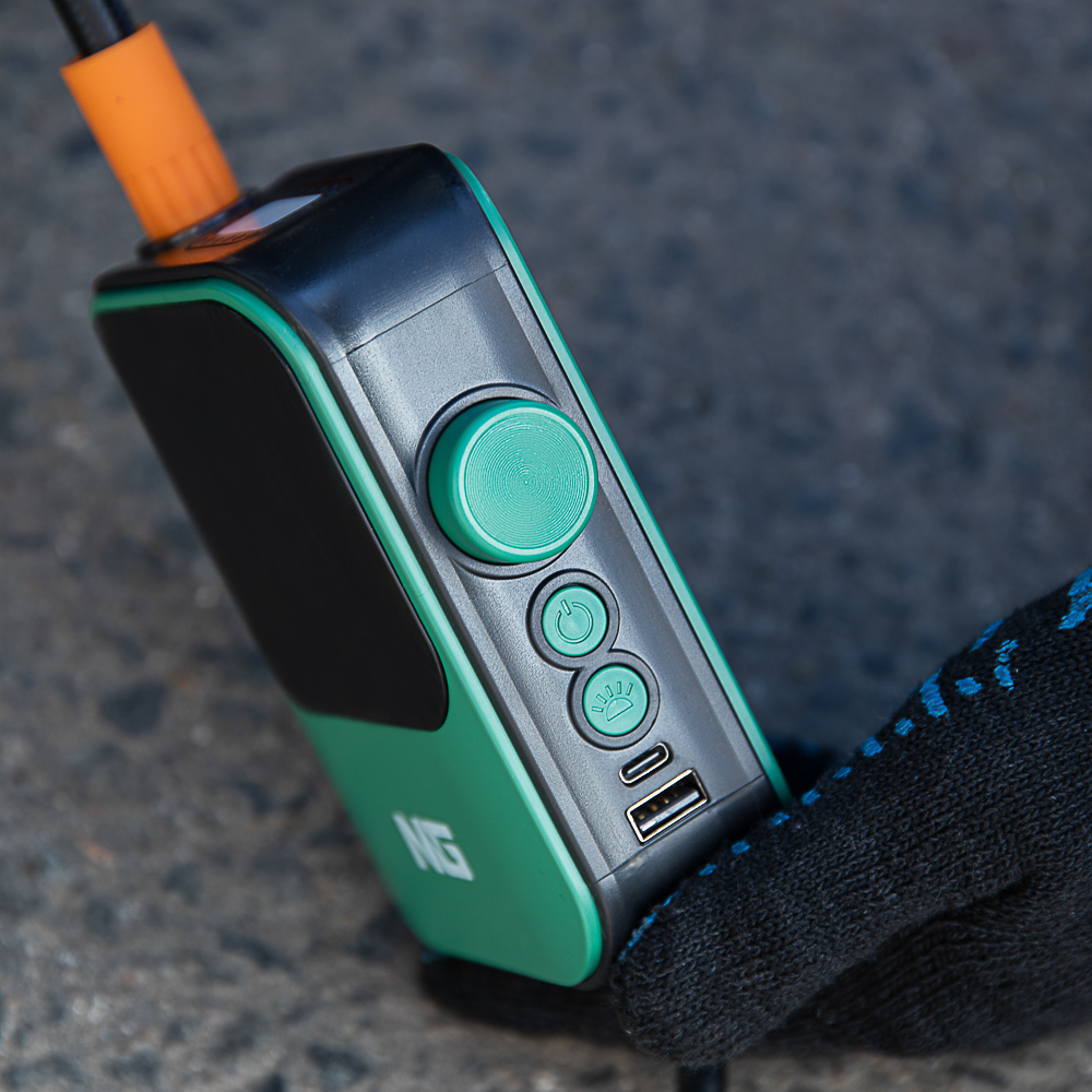 ЕРМАК Компрессор беспроводной, 80Вт, 1500мАх2, фонарь, цифровой дисплей - #10