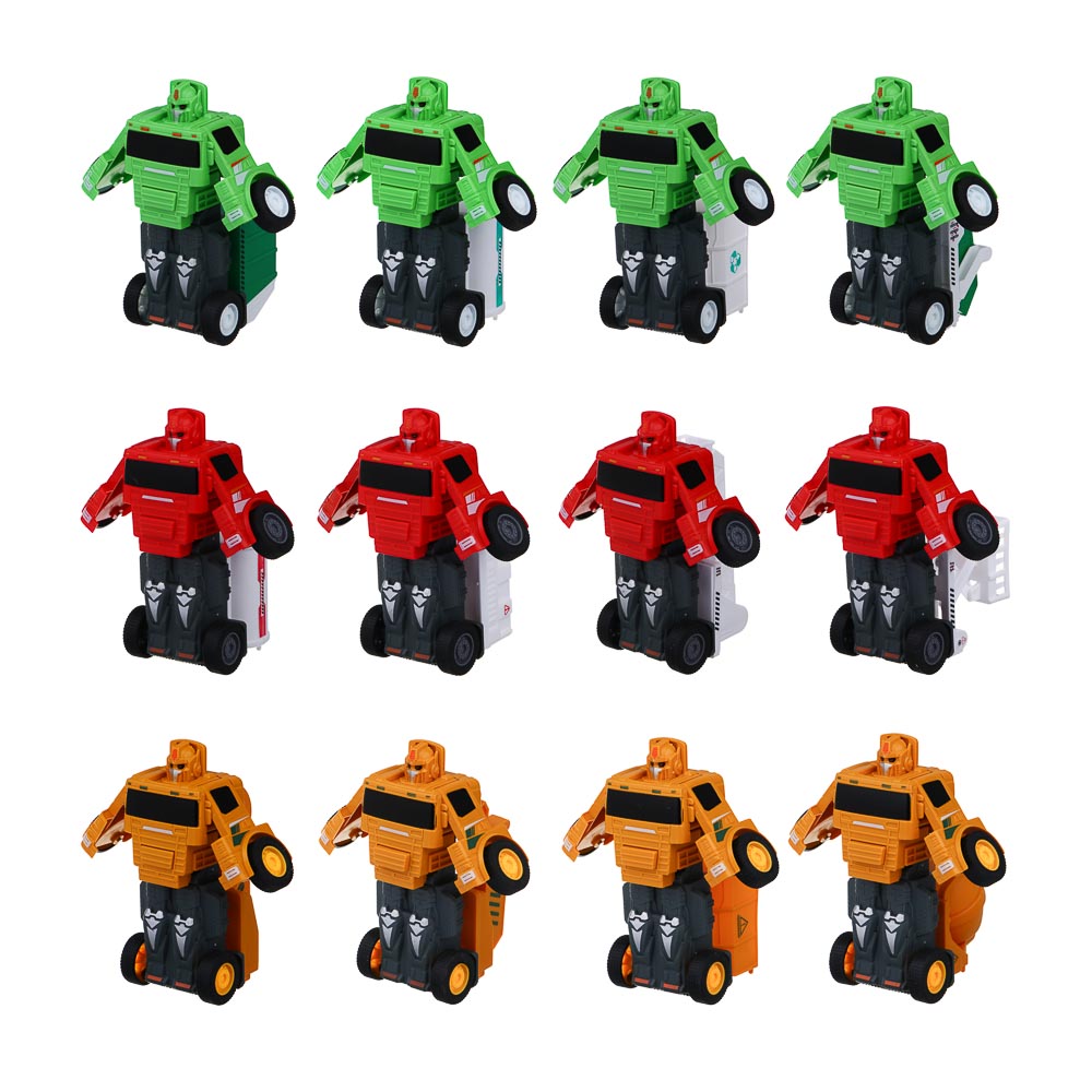 ИГРОЛЕНД Спецтехника трансформирующаяся в робота, РР, 10,5х9х6,5см, 12 дизайнов - #2