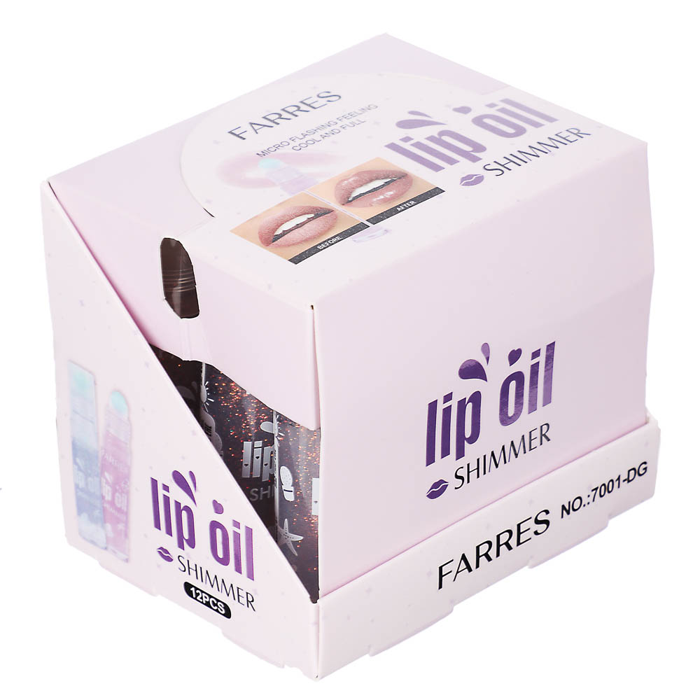 Масло для губ Lip Oil Shimmer, тм Farres, 6 мл - #12