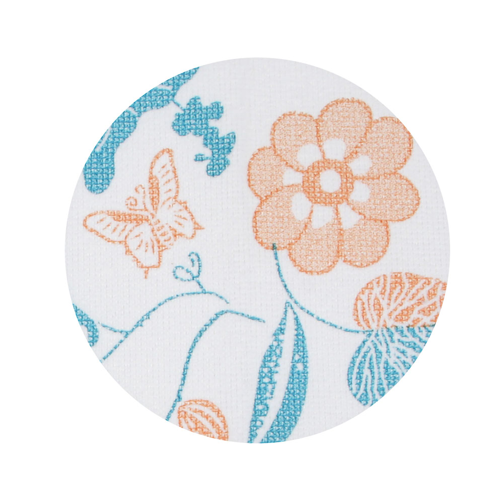 VETTA Салфетка для сушки посуды из микрофибры, "Цветы", 38x50см, 300г/кв.м, 1 дизайн - #2