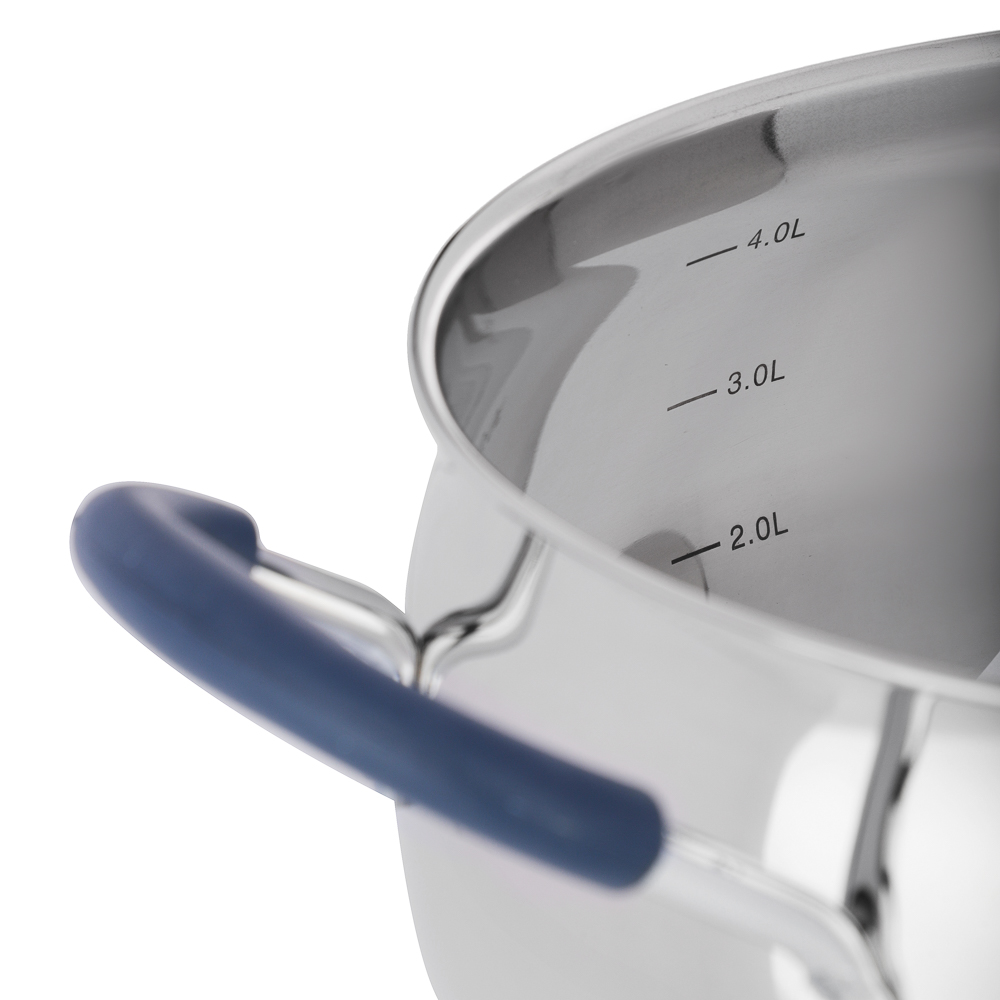 SATOSHI Альба Кастрюля 22х12,5см. 5,1 л. со стекл. крышкой, индукция - #4