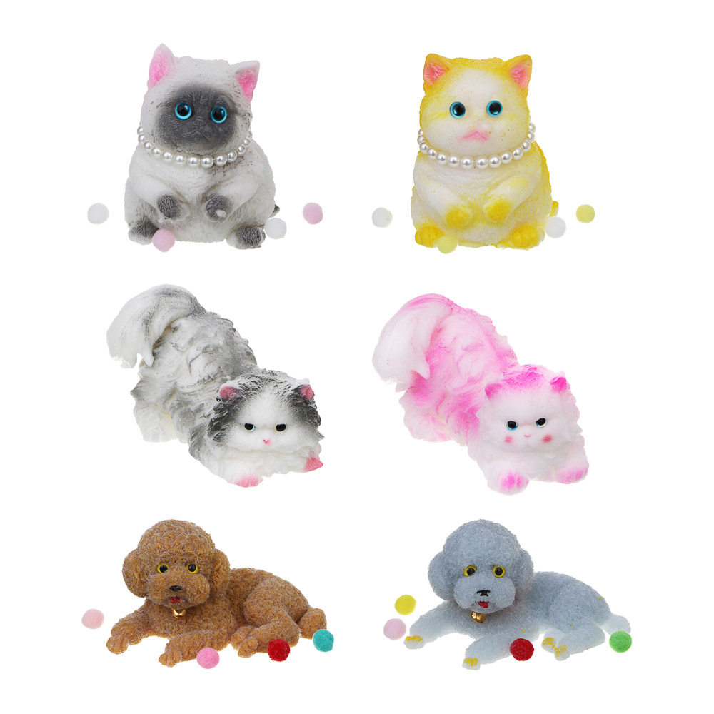 ИГРОЛЕНД Игрушка антистресс "Животные", TPR, 10-14см, 3 дизайна - #2