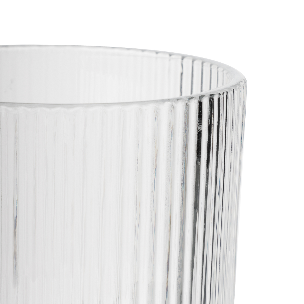 MILLIMI Бокал для вина Грея, 350 мл, стекло, прозрачный, рифленый - #3