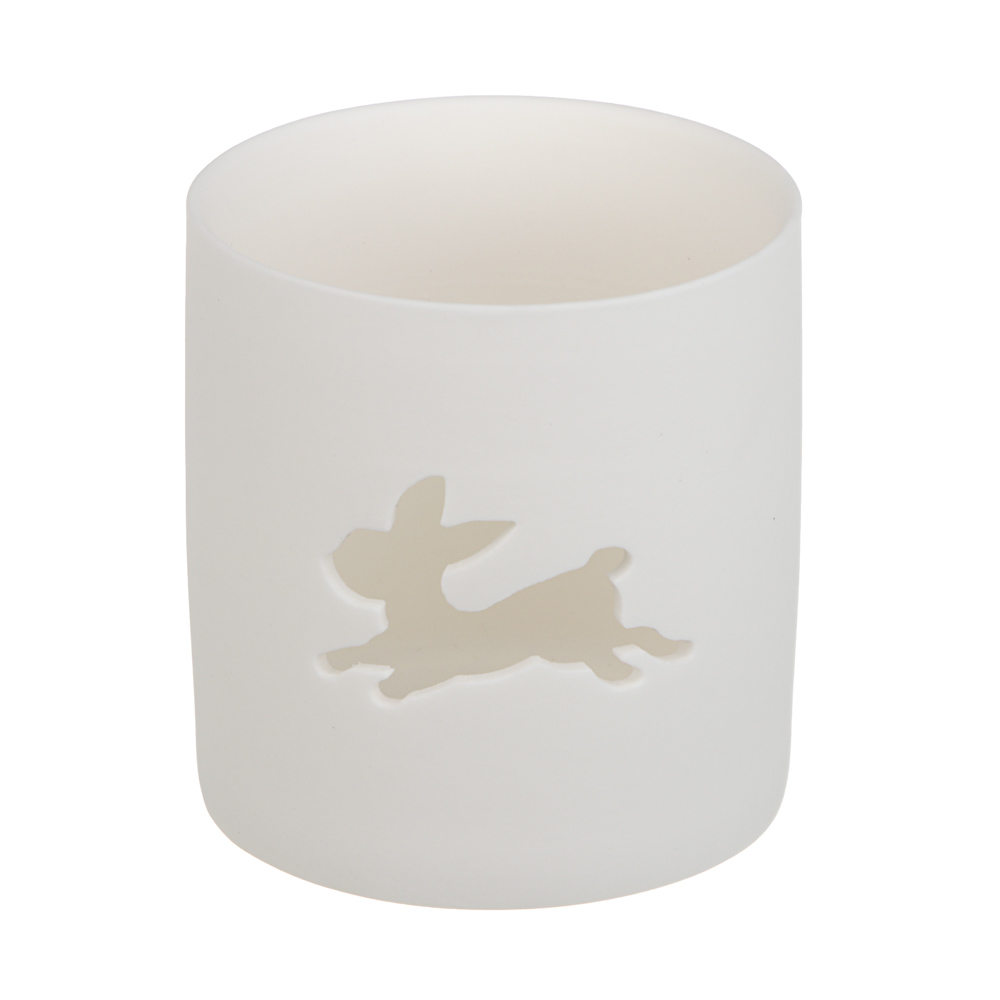 Подсвечник тм LADECOR "Кролики" 7,6x7,6x8 см, 3 вида - #2