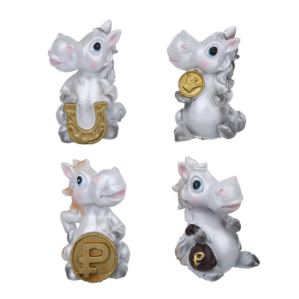 СНОУ БУМ Фигурка лошадки 4.5x4.5x7 см, полистоун, 4 вида - #1