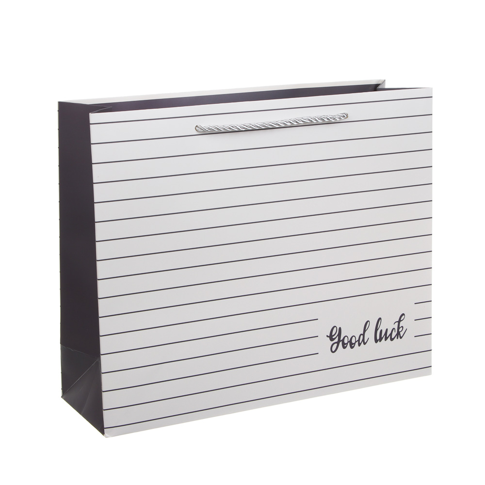 Пакет подарочный бумажный тм LADECOR, L 32x26x10 см, 4 дизайна - #2