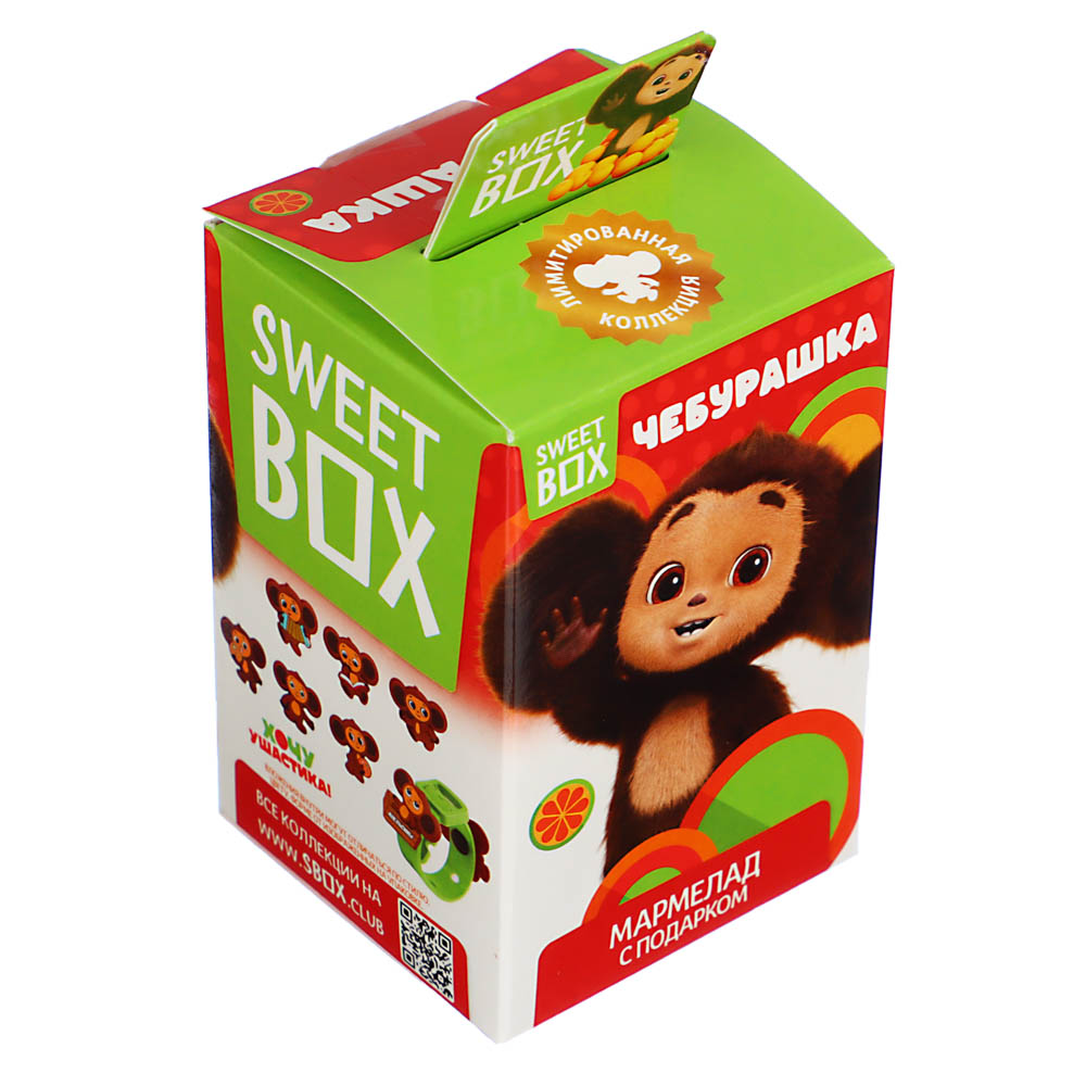 ЧЕБУРАШКА SWEET BOX Мармелад с подарком в коробочке 12/10, 10г. - #1
