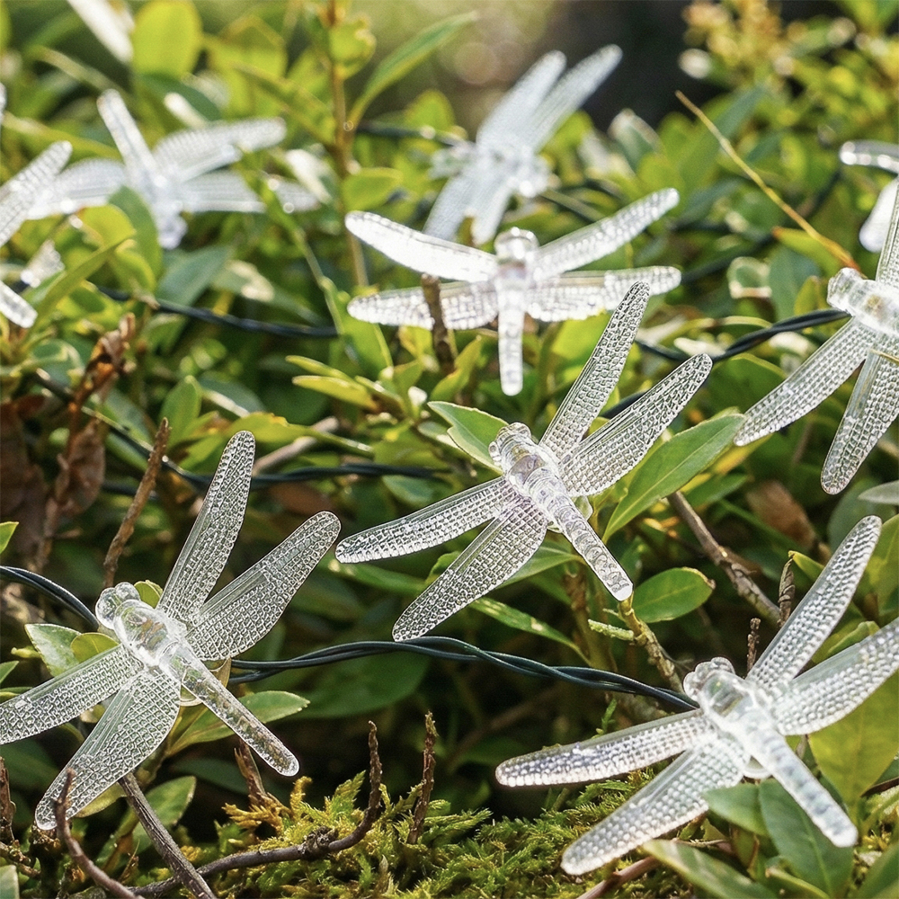 INBLOOM Гирлянда на солн. батарее, 25LED, 8м, мульти, 2 реж, стрекоза, ПВХ, 2V80mA,1.2V600mAh - #7