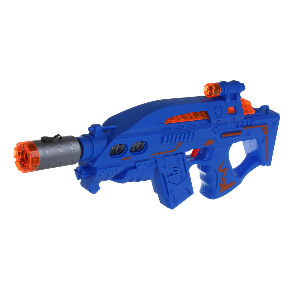 ИГРОЛЕНД Автомат "Маленький снайпер", свет, звук, дым, вибрация, 3АА, PP, 36х19х6,6 см, 4 дизайна - #7