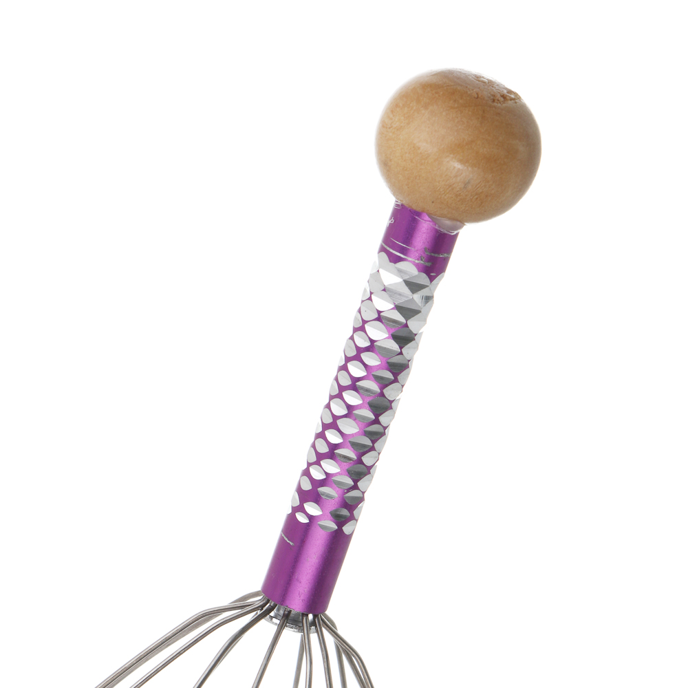 Массажер тм BY SPORT, 22см, металл, дерево, 4 цвета - #5