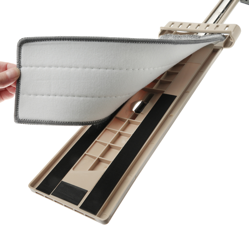 VETTA Швабра 360° с вертикальным отжимом и доп.насадкой 35 см, 120 см нерж.сталь пластик - #3