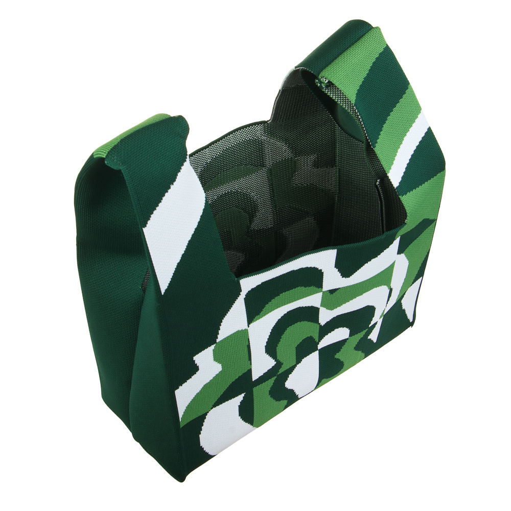 Сумка - шоппер 29х30x15см, 1 отделение, плотный "вязанный" ПЭ, 3 дизайна - #4