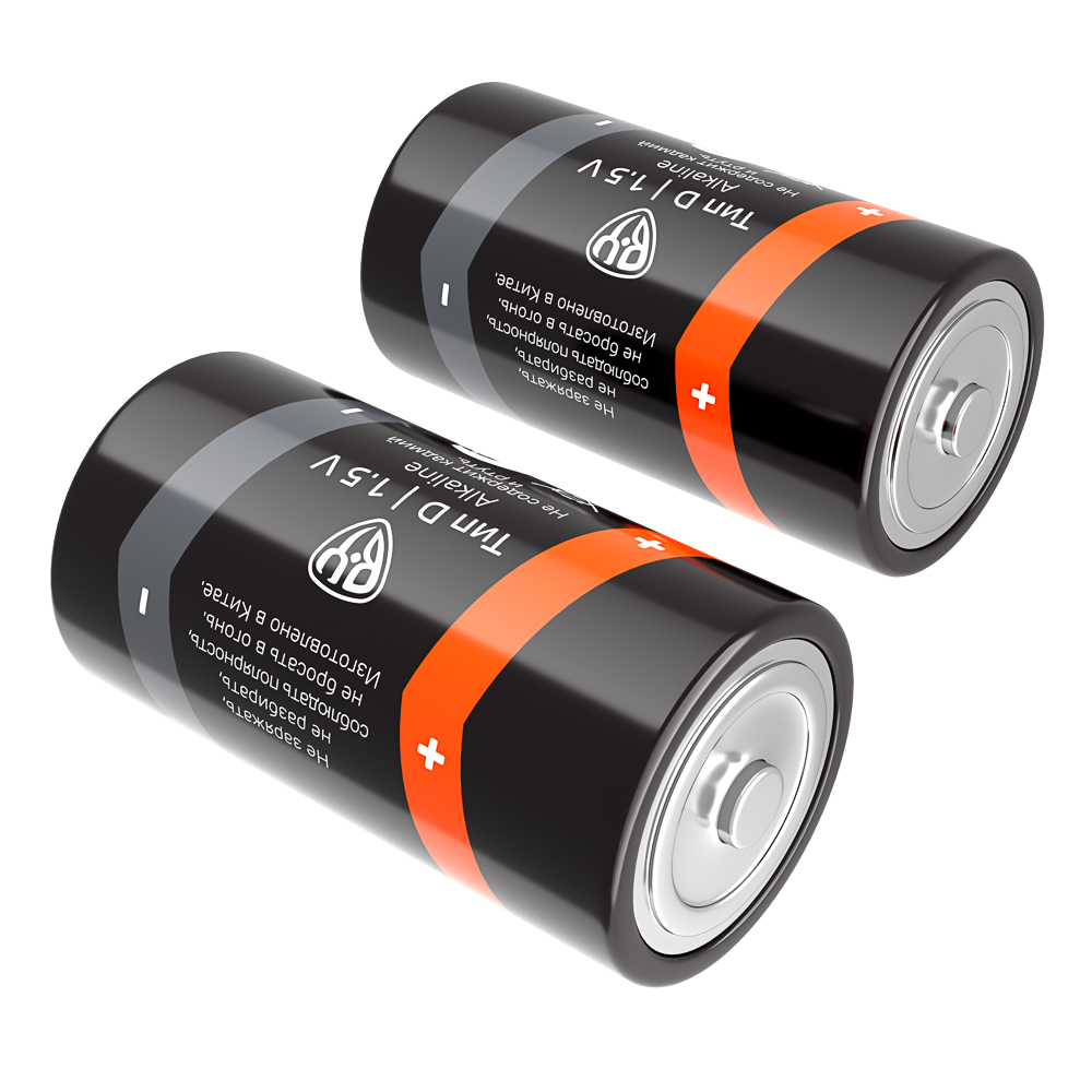 BY Батарейки Тип D (LR20) 2шт в блистере, щелочные 1.5V - #3