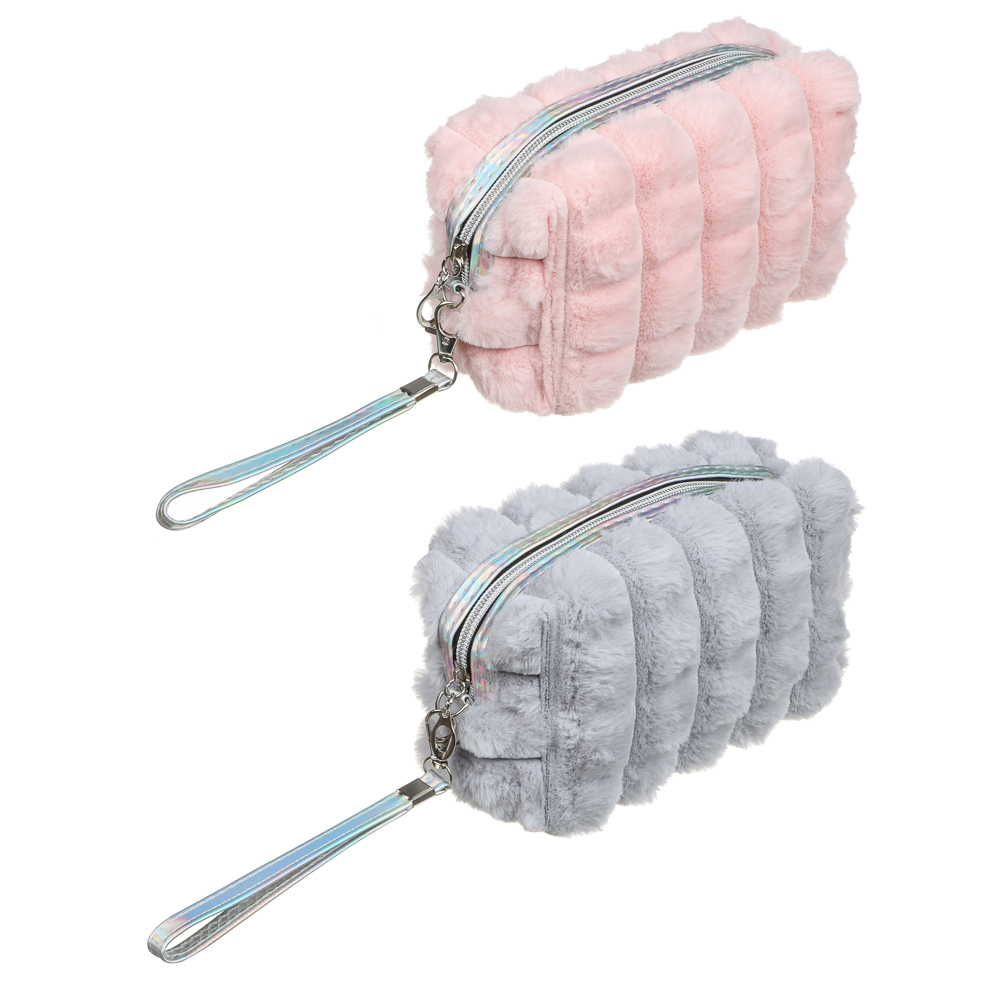 ЮL Косметичка из искусственного меха Флаффи, 100% ПЭ, 18х10х7см, 2 цвета - #1