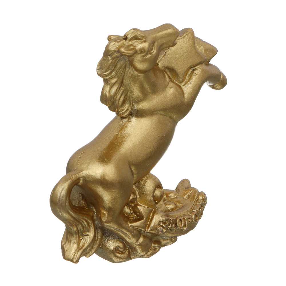 СНОУ БУМ Фигурка лошадки 7x4x7 см, золото, полистоун, 4 вида - #4