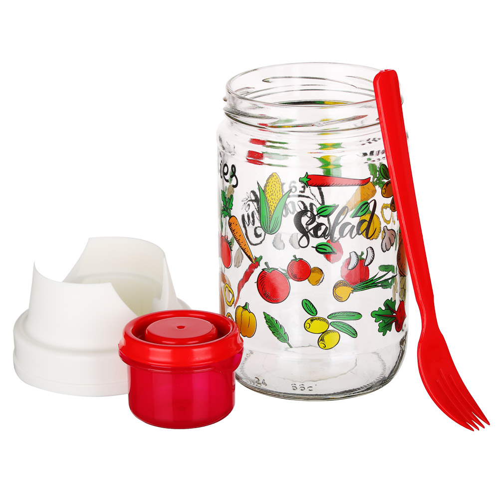 HEREVIN Банка с вилкой "Свежие овощи", 660мл, стекло, 131614-002 - #4