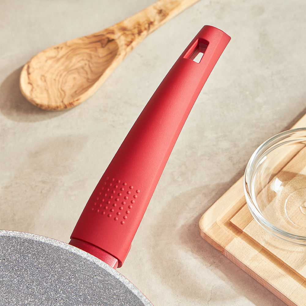 SATOSHI Верден Сотейник литой d=26см, антипригарное покрытие мрамор, индукция - #12