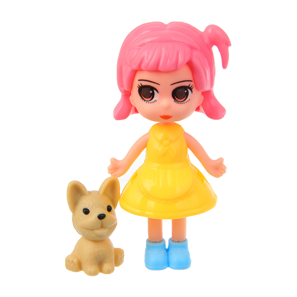 ИГРОЛЕНД Кукла с питомцем в яйце, свет, 6х6х11 см PP, ABS, 2хLR41 - #5