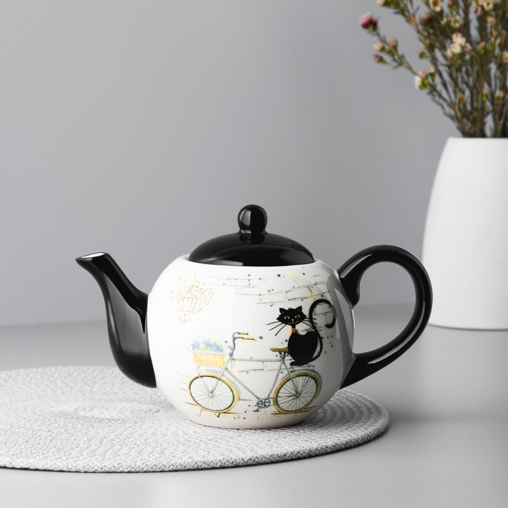 MILLIMI Котейка Чайник заварочный, 580мл, керамика - #6