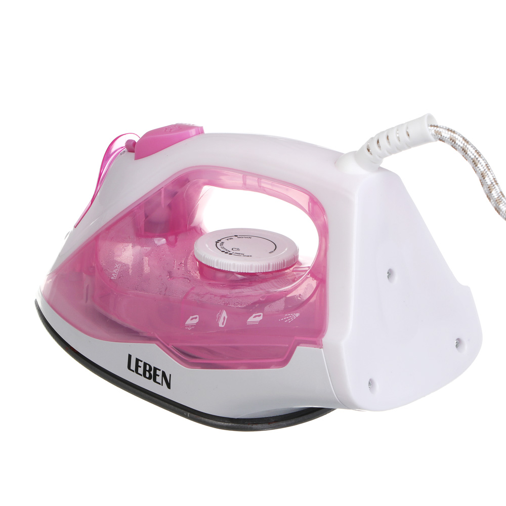 LEBEN Утюг с отпаривателем 1800 Вт, тефлон - #9