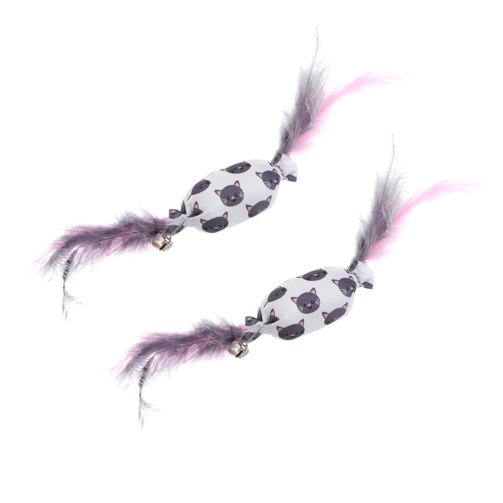 VETTA Игрушка для домашних животных, ПЭ, перья, 5,5х2,5 см - #2