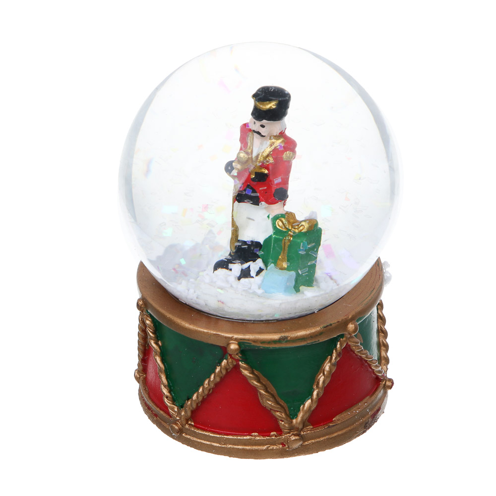 СНОУ БУМ Снежный шар Щелкунчик, 4,5x6,5 см, полистоун, стекло, 26-479 - #5