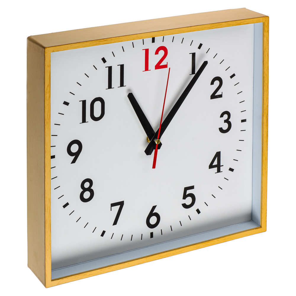 Часы настенные Ladecor Crono, 28 см, деревянная отделка, 2 дизайна - #3