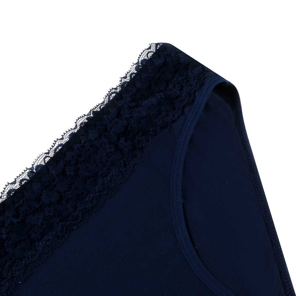 GALANTE Трусы-слипы женские с декором, р.48, 95%хлопок, 5%спандекс, синий, НБ25-12 - #3