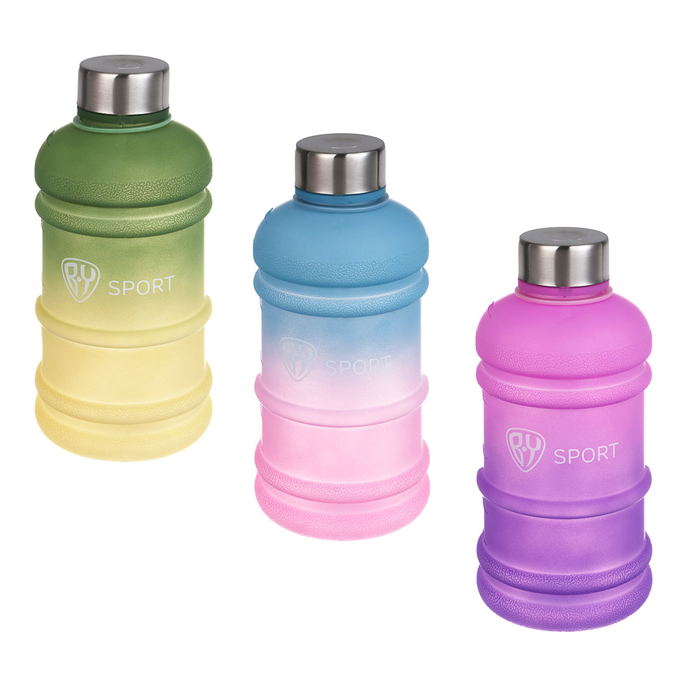 Бутылка спортивная тм BY SPORT, 1000мл, 21х10см, пластик PETG, градиент - #1